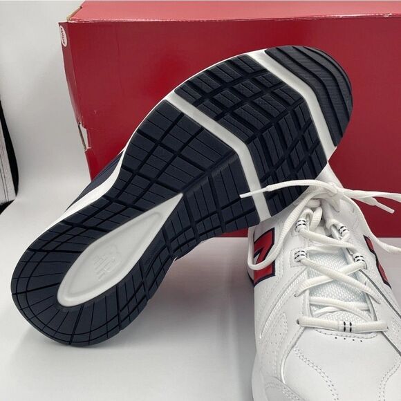 New Balance 608 V5 Training Shoes Sneakers WIDE Mens 8 4E White Red MX608HR5 main image 5